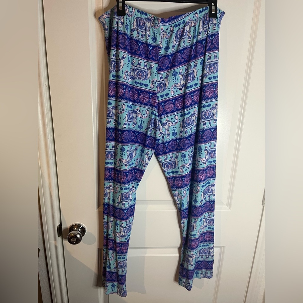 Unbranded Women’s Elephant Tribal Bohemia Pajama Pants Separate Bottoms Sz L-XL